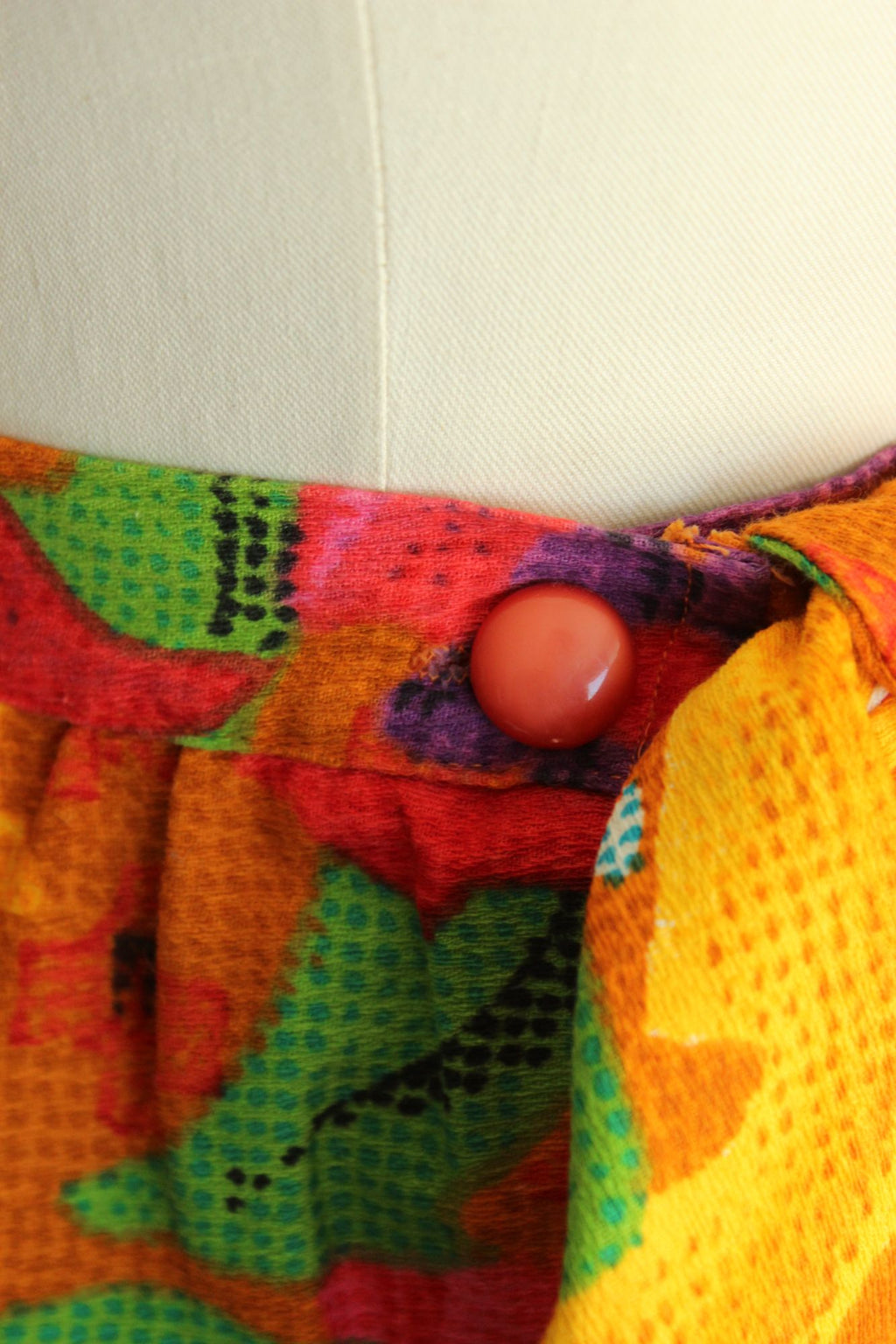 Vintage 1960s Skirt / Beverly Vogue Wrap Maxi Skirt / Flower Power