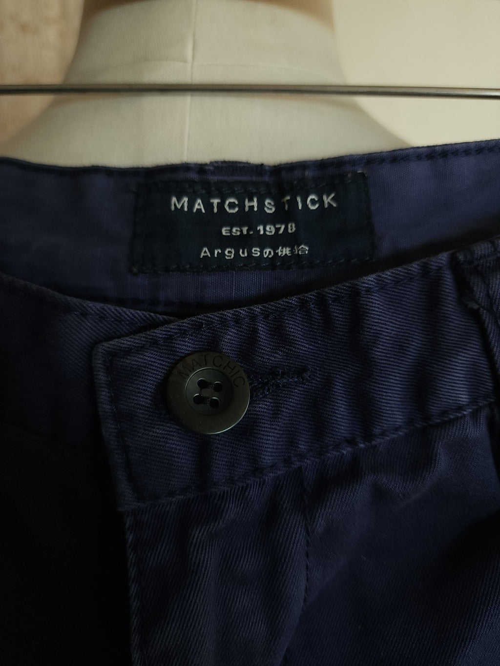 MatchStick Argus Chino Pants, Size 30, Navy Blue, Straight Leg