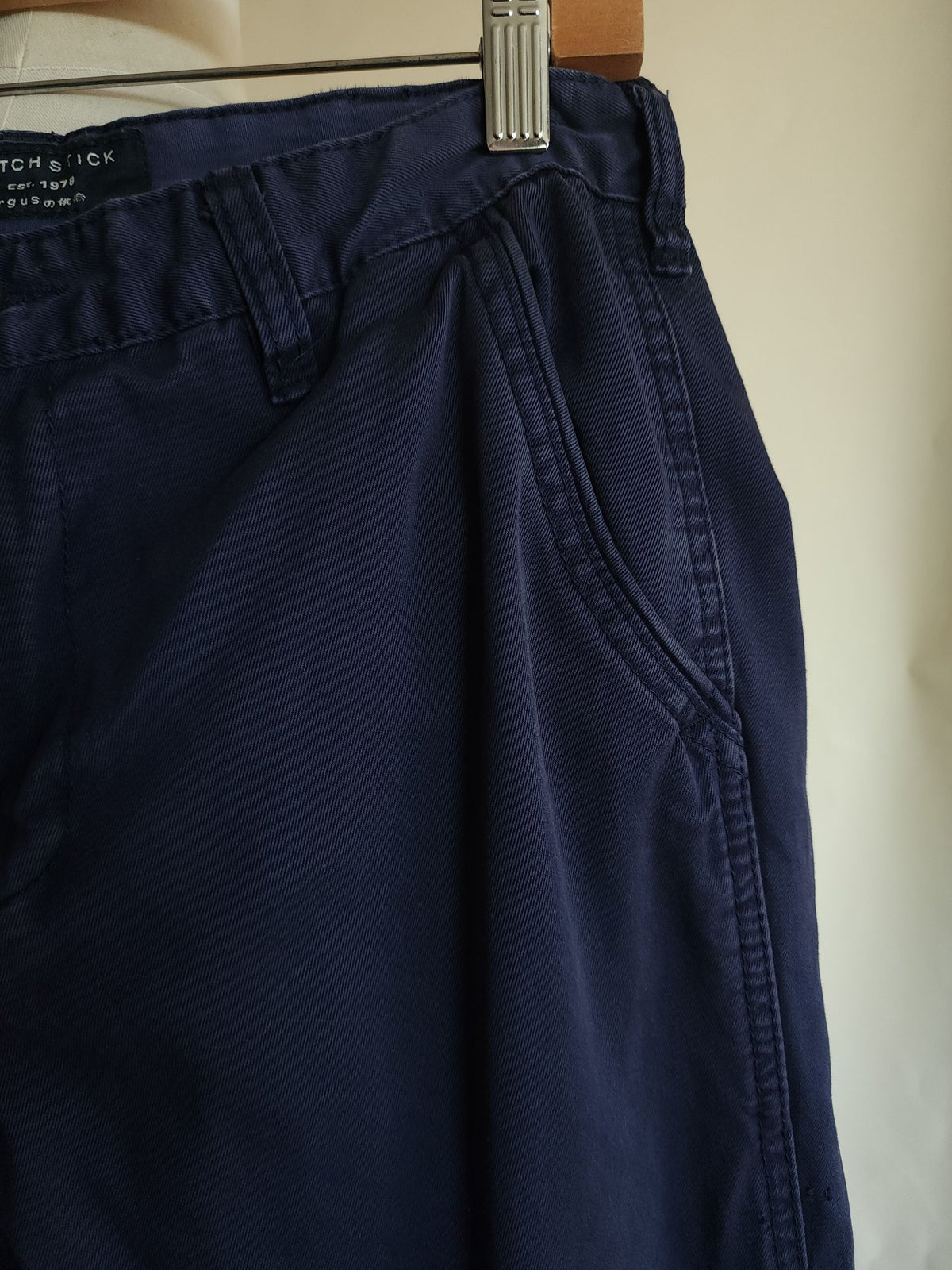 MatchStick Argus Chino Pants, Size 30, Navy Blue, Straight Leg