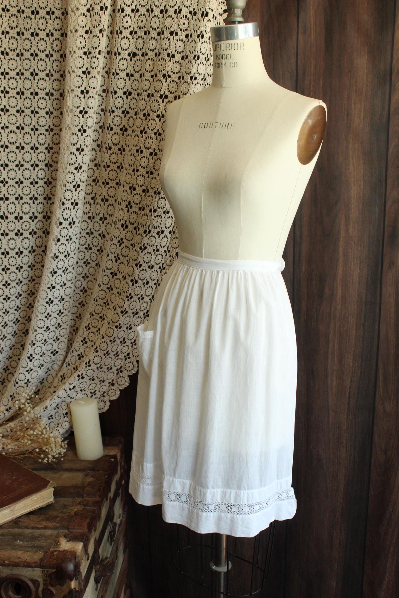 Vintage Antique 1920s Apron