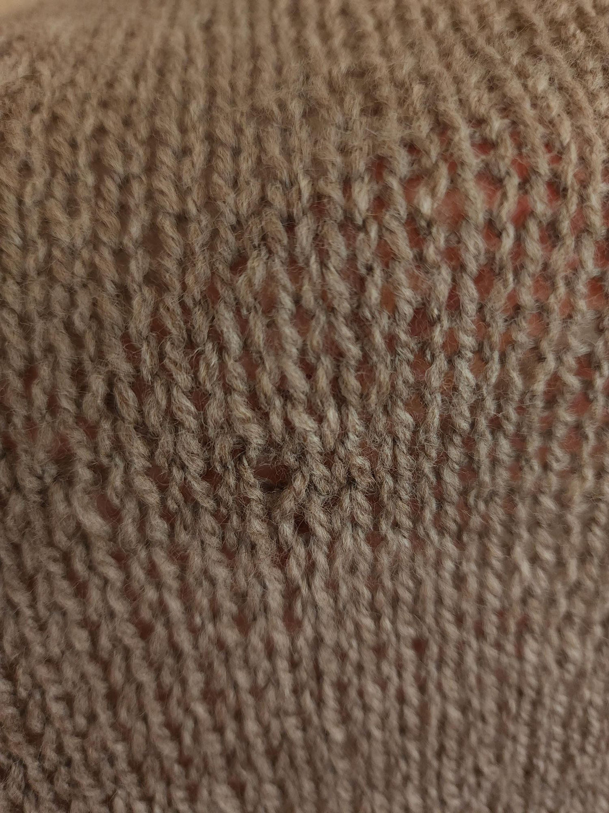 Vintage 1970s Taupe Cable Knit Side Button Tabard Sweater Vest