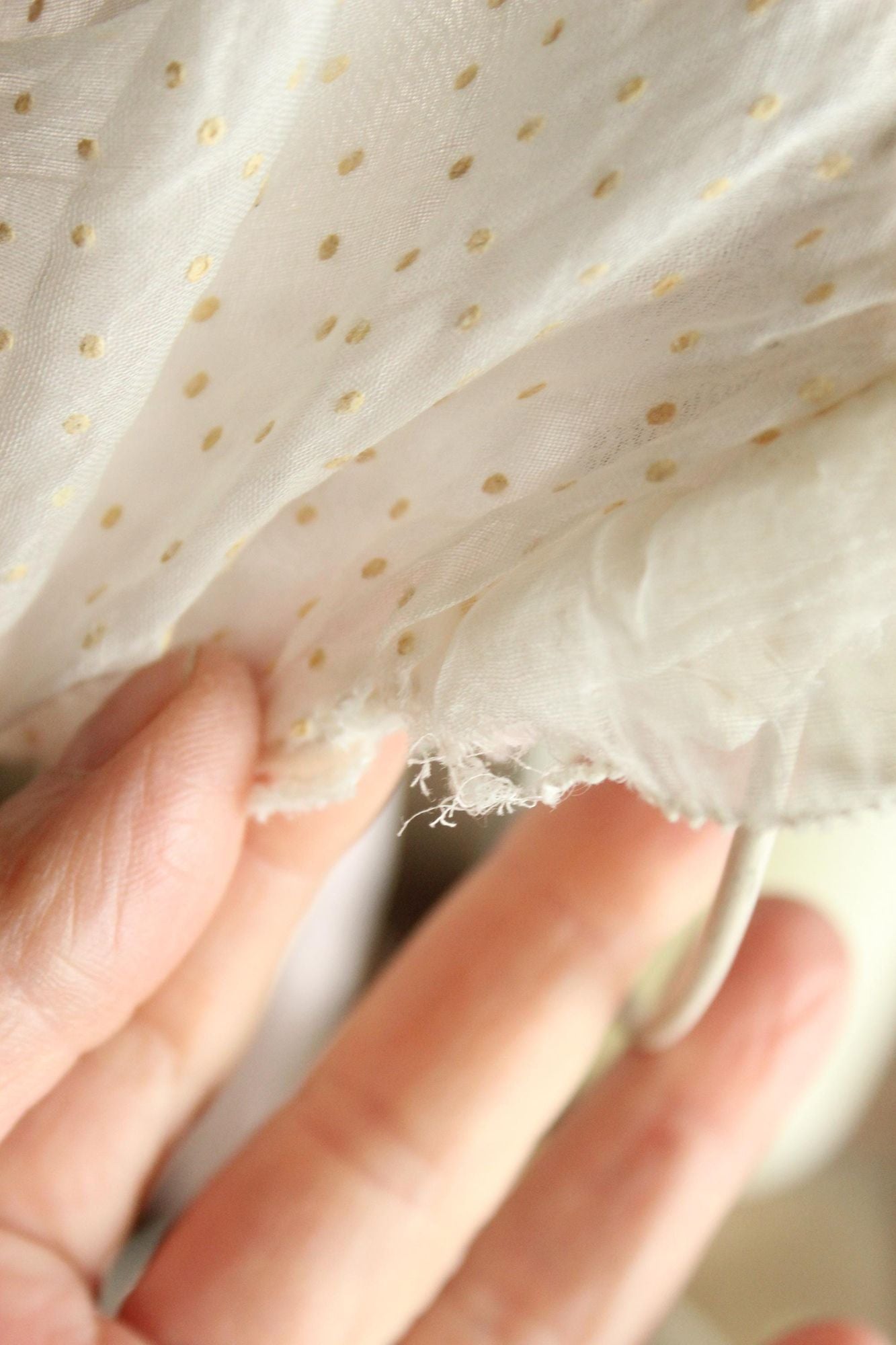 Vintage 1950s 1960s Baby Bonnet with Lace Trim and Swiss Dots