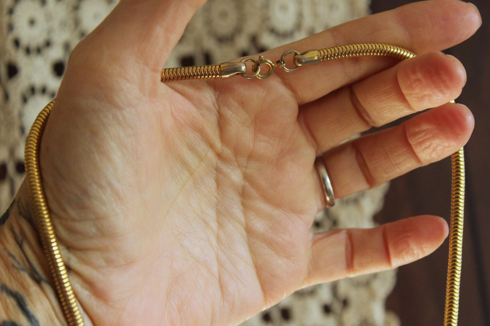 Vintage Snake Chain Necklace