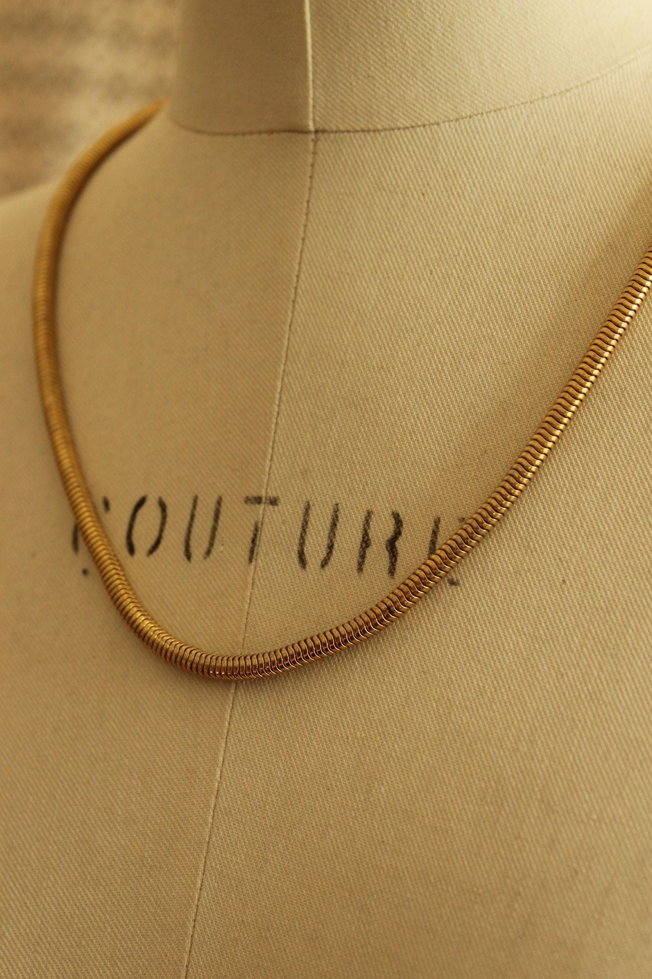 Vintage Snake Chain Necklace