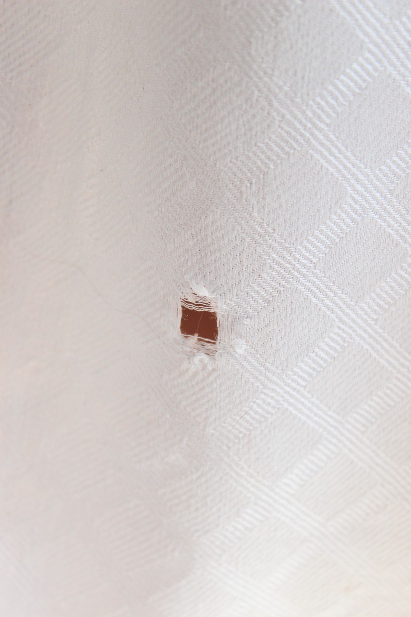 Vintage 1950s 1960s White Damask Rectangular Tablecloth With Rose Pattern