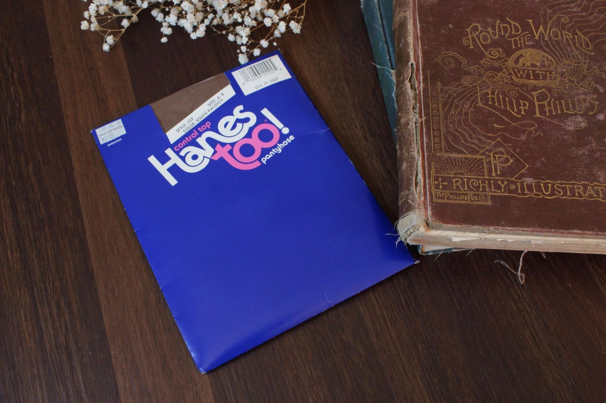 Vintage 1980s 1990s Pantyhose, New NOS Hanes Too, Control Top Size AB South Pacific