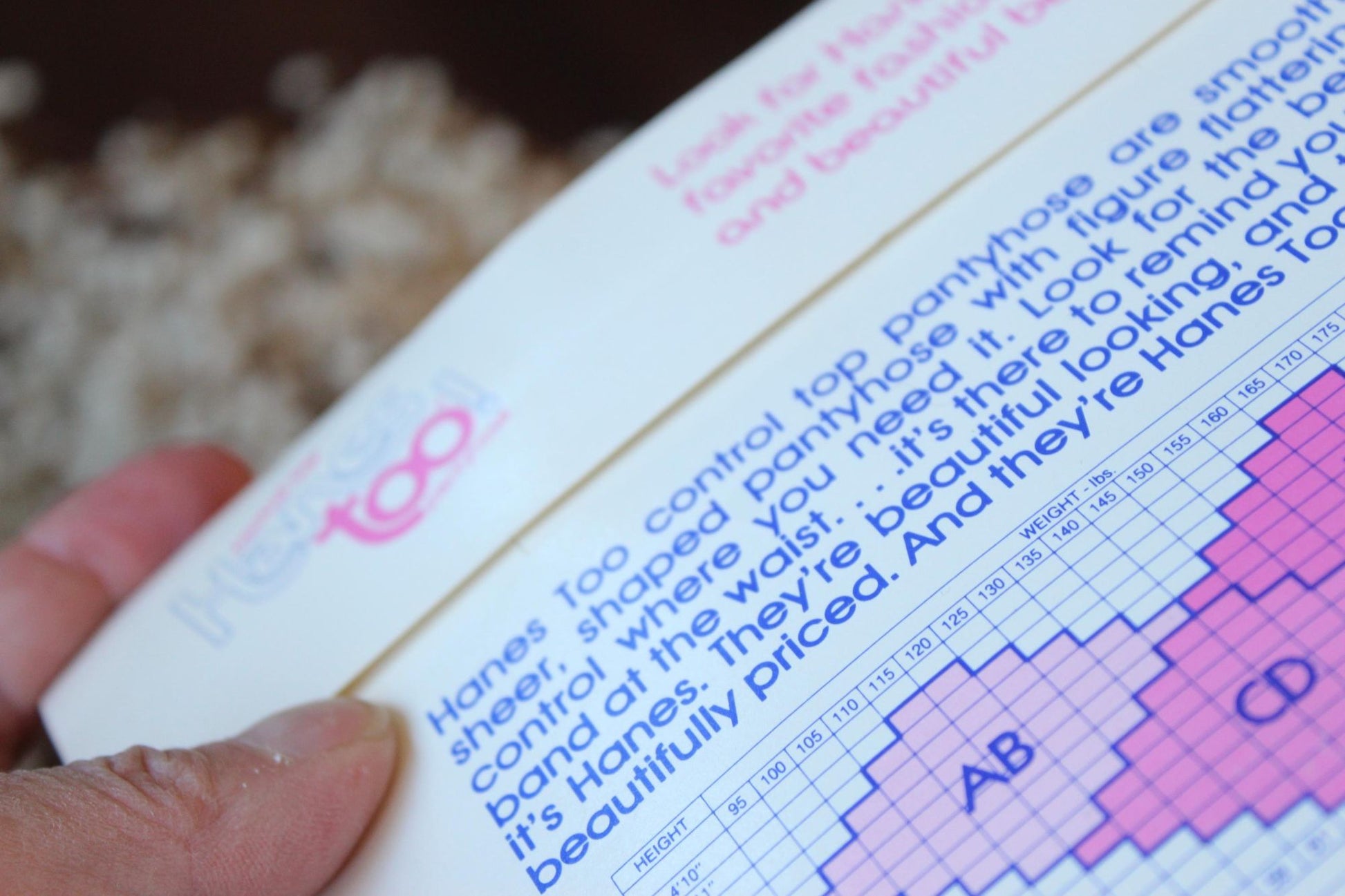 Vintage 1980s 1990s Pantyhose, New NOS Hanes Too, Control Top Size AB South Pacific