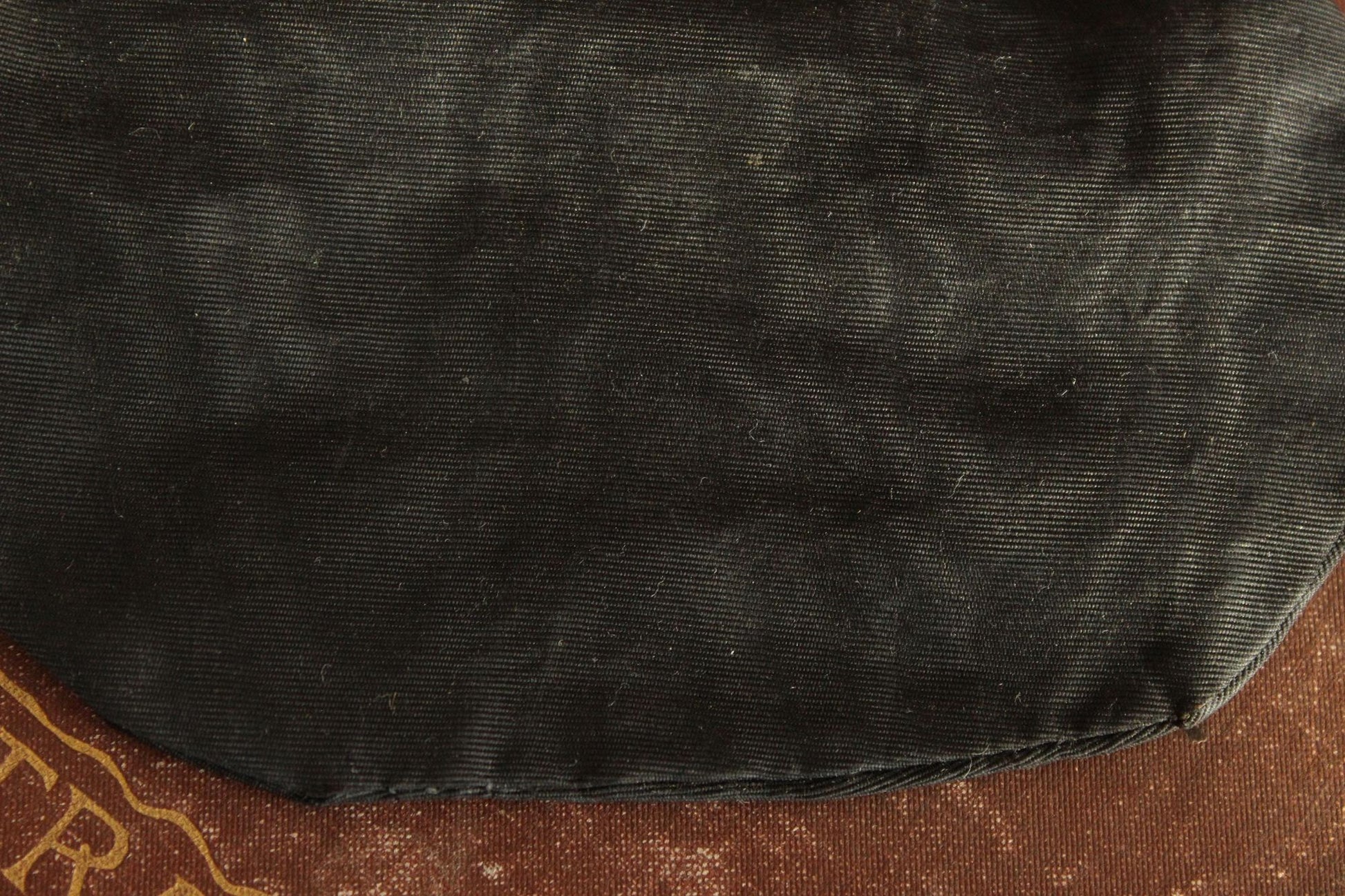 Vintage 1940s Black Moire Taffeta Coin Purse