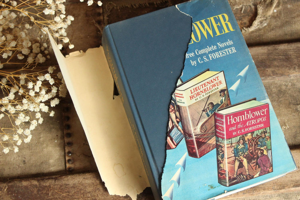 Vintage 1950s Book, "Young Hornblower", C.S. Forester, Three Complete Novels in One