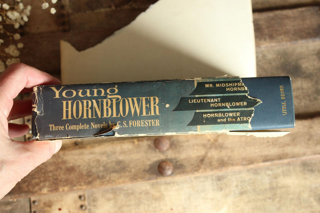 Vintage 1950s Book, "Young Hornblower", C.S. Forester, Three Complete Novels in One