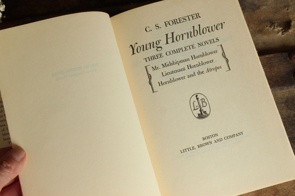 Vintage 1950s Book, "Young Hornblower", C.S. Forester, Three Complete Novels in One