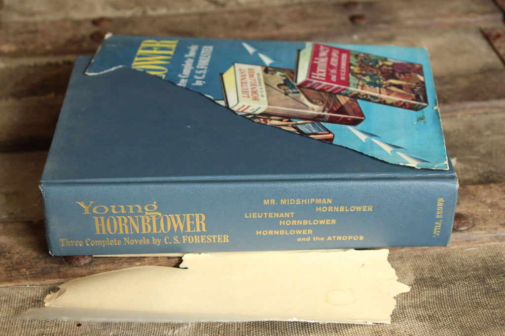 Vintage 1950s Book, "Young Hornblower", C.S. Forester, Three Complete Novels in One