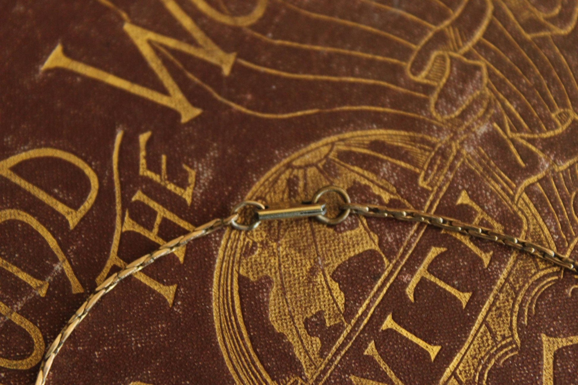 Vintage 1930s Cross Pendant on a 1950s Speidel 14K Gold Filled Chain