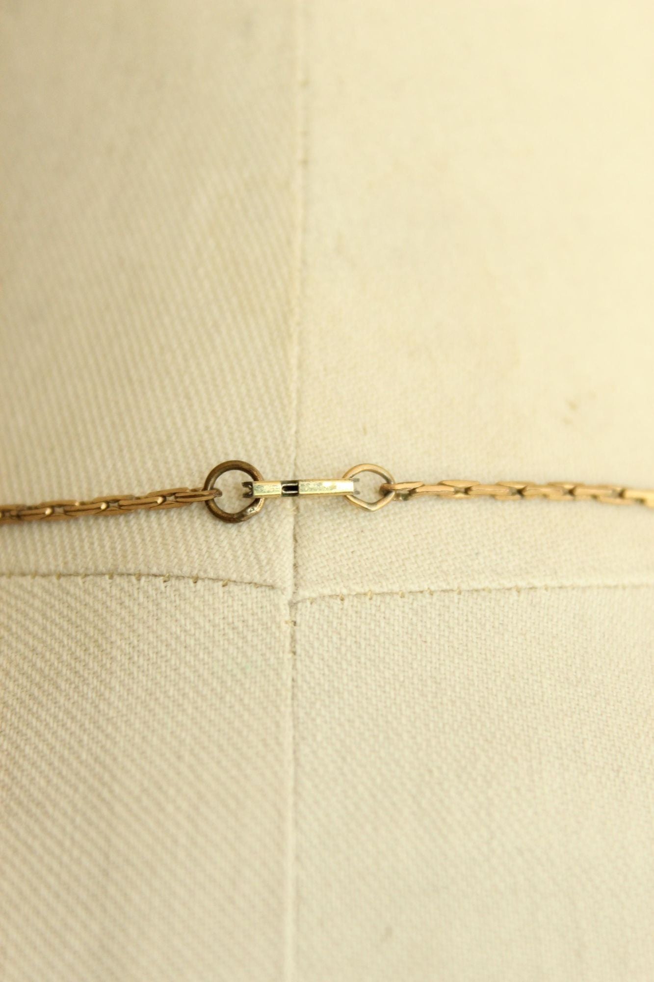 Vintage 1930s Cross Pendant on a 1950s Speidel 14K Gold Filled Chain