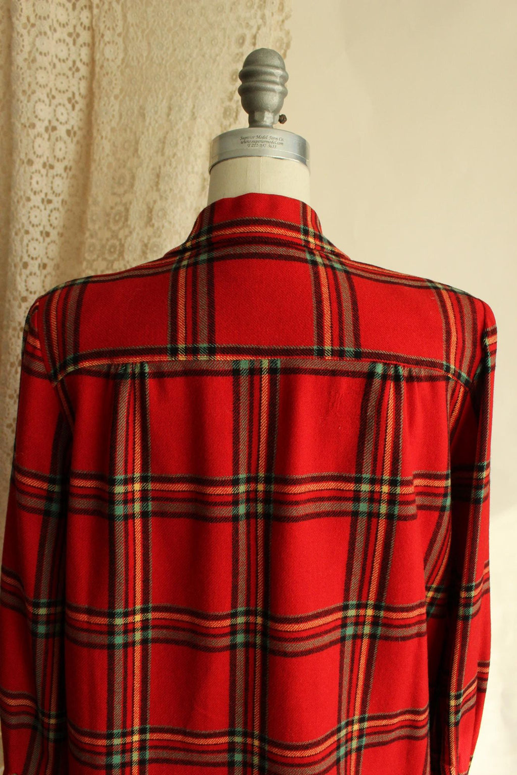Vintage 1940s Pendleton 49er Jacket in Red Plaid Tartan Wool with Pockets