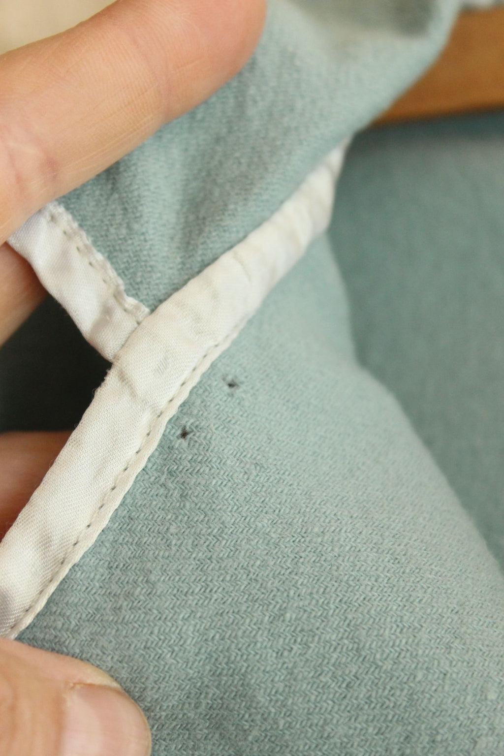 Vintage 1950s Little Boy's Wool Robe with Bunny Rabbit Embroidery