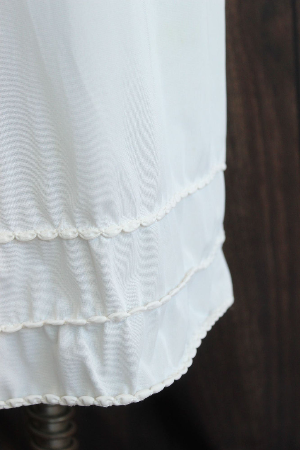 Vintage 1960s American Maid White Nylon Half Slip