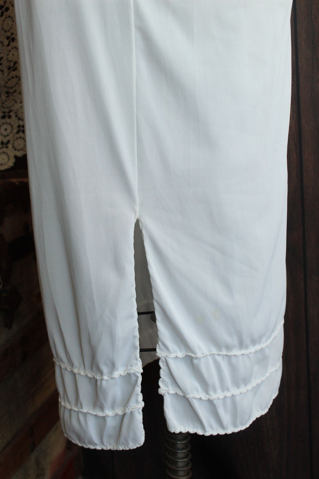 Vintage 1960s American Maid White Nylon Half Slip