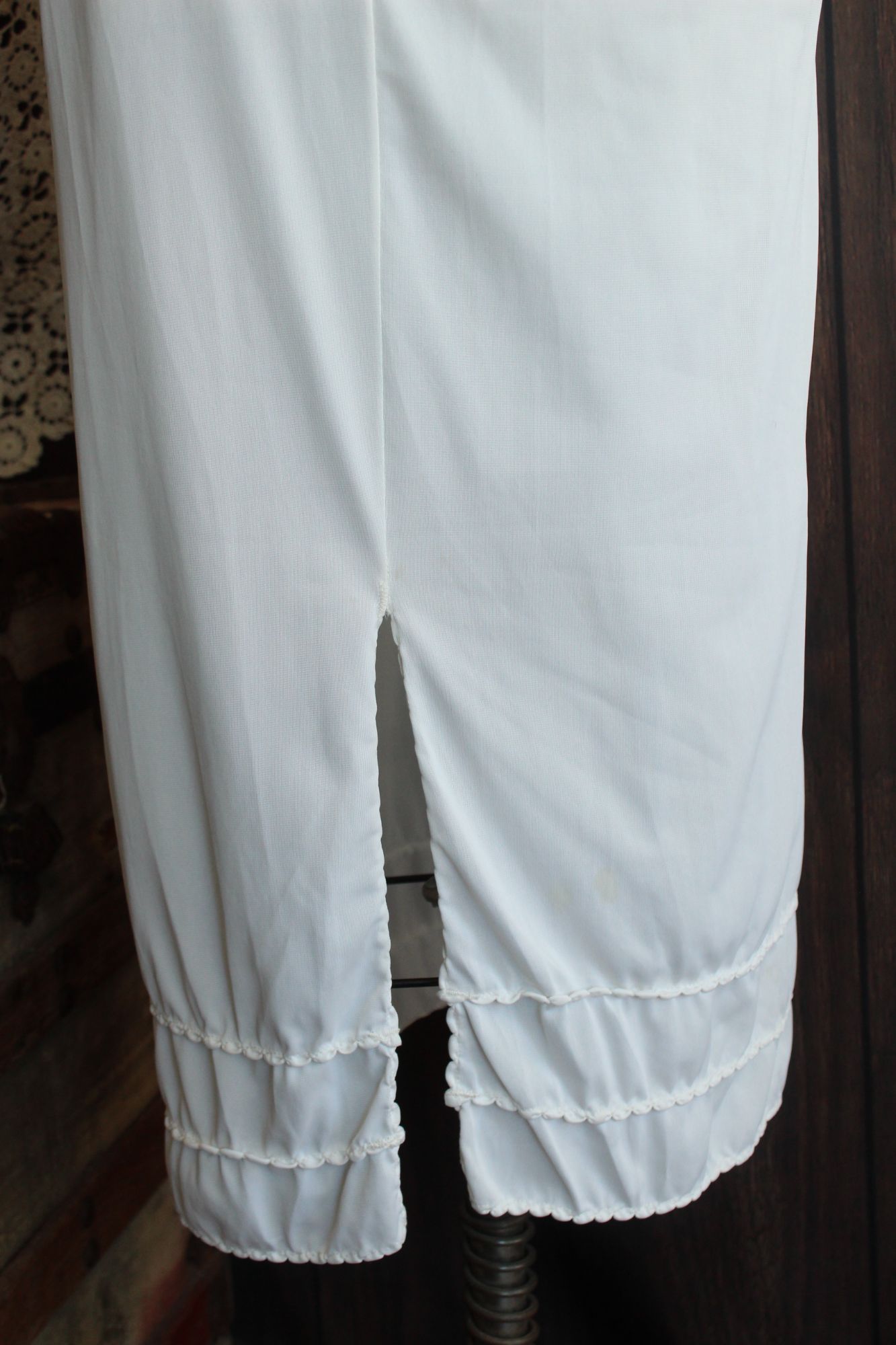 Vintage 1960s American Maid White Nylon Half Slip