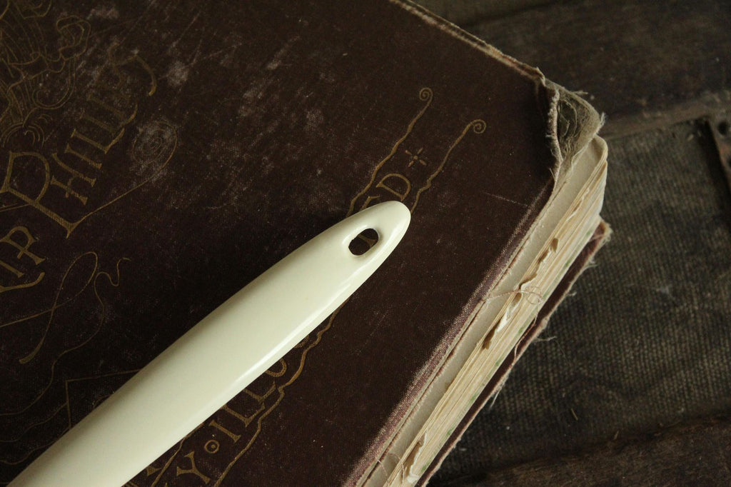 Vintage 1970s Large Cream Melamine Ware Ladle
