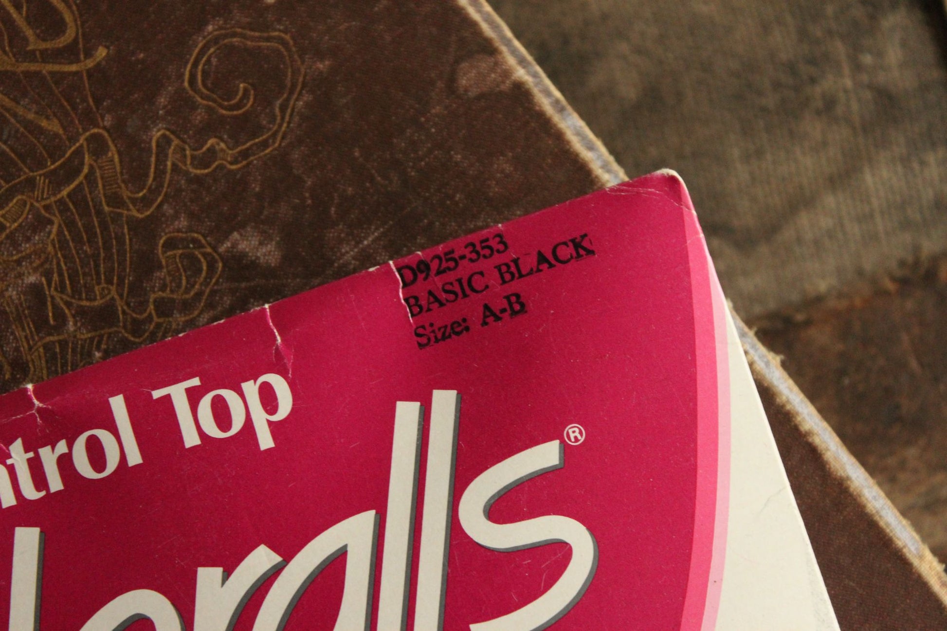 Vintage 1980s 1990s Pantyhose, Control Top Coloralls Basic Black, Size A-B, Sandalfoot