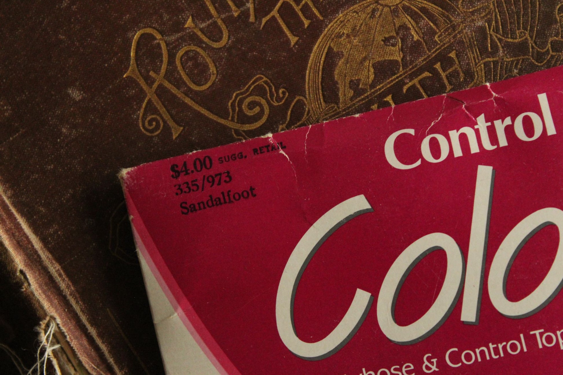 Vintage 1980s 1990s Pantyhose, Control Top Coloralls Basic Black, Size A-B, Sandalfoot