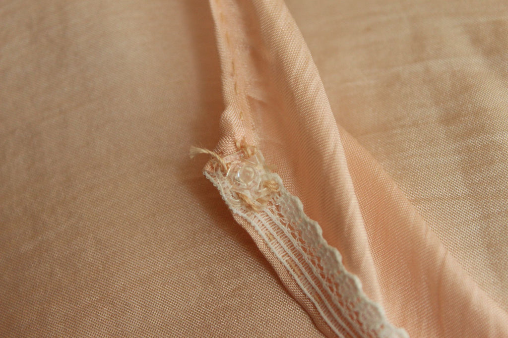 Vintage 1980s 1990s Handmade Pink Silk Baby Dress