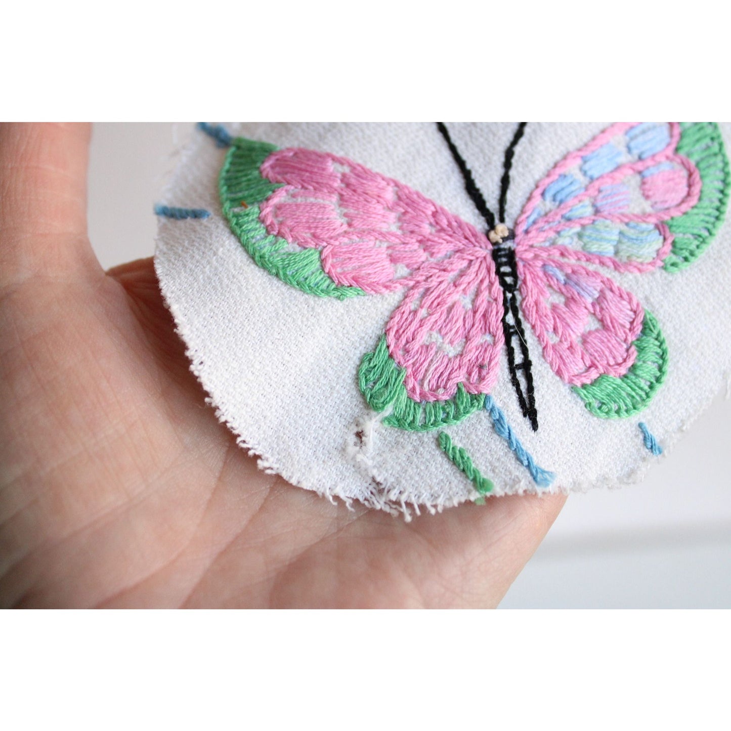 Vintage  Butterfly Embroidered Patch