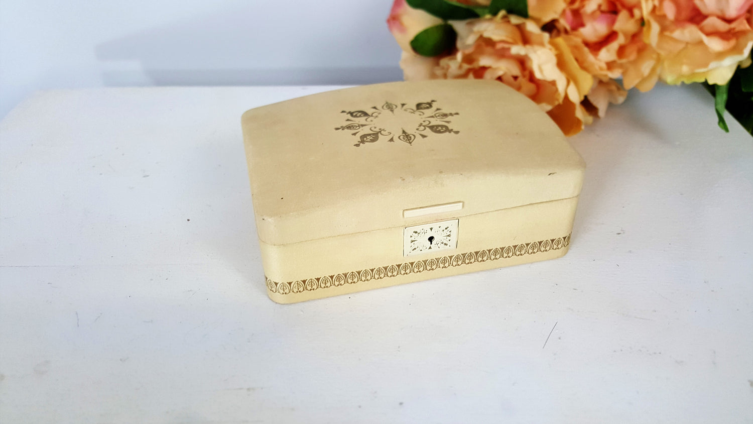 Vintage 1950s 1960s Jewelry Box By Farrington With Ballerinas