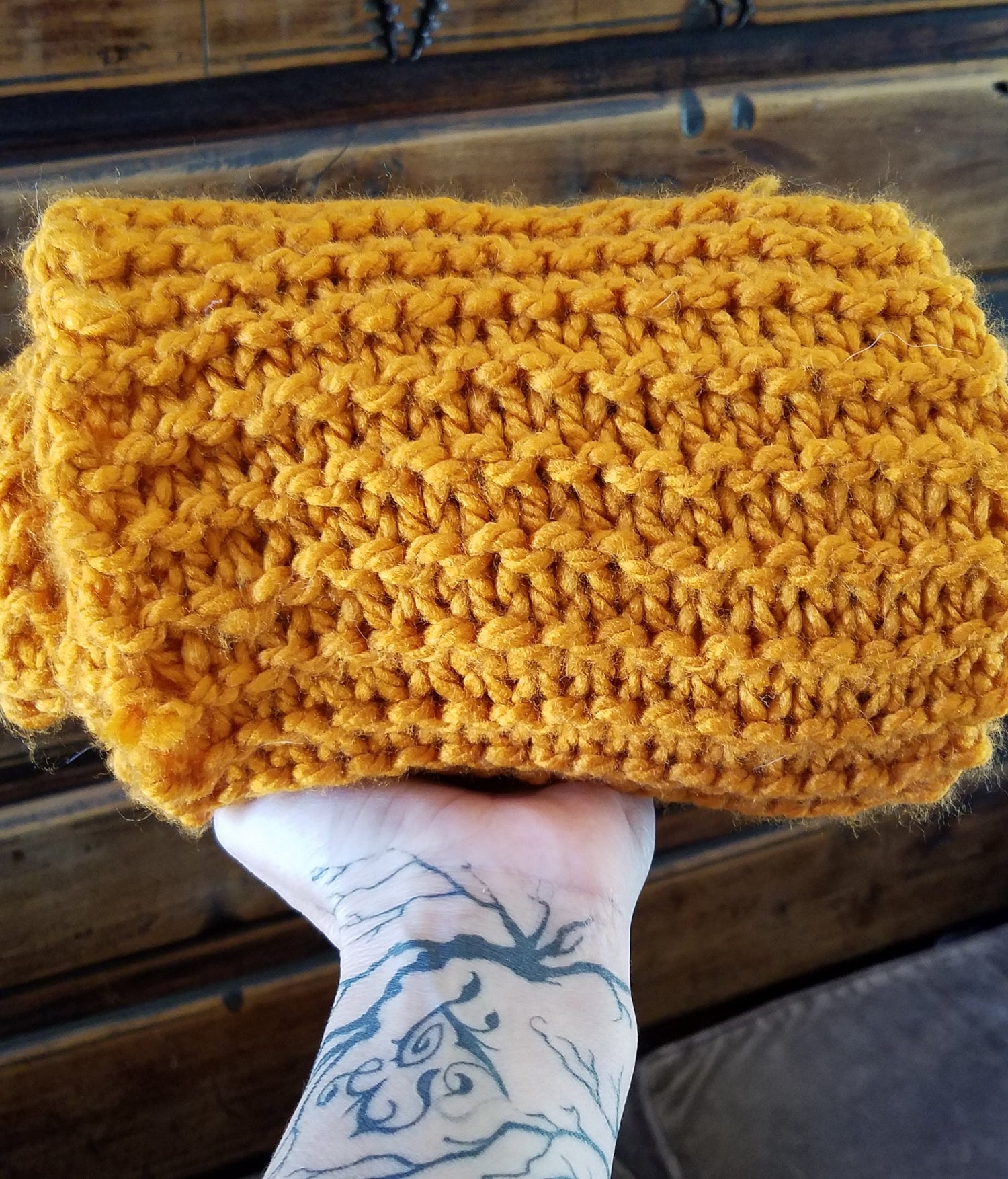 The Pumpkin Spice Extra Long Chunky Scarf