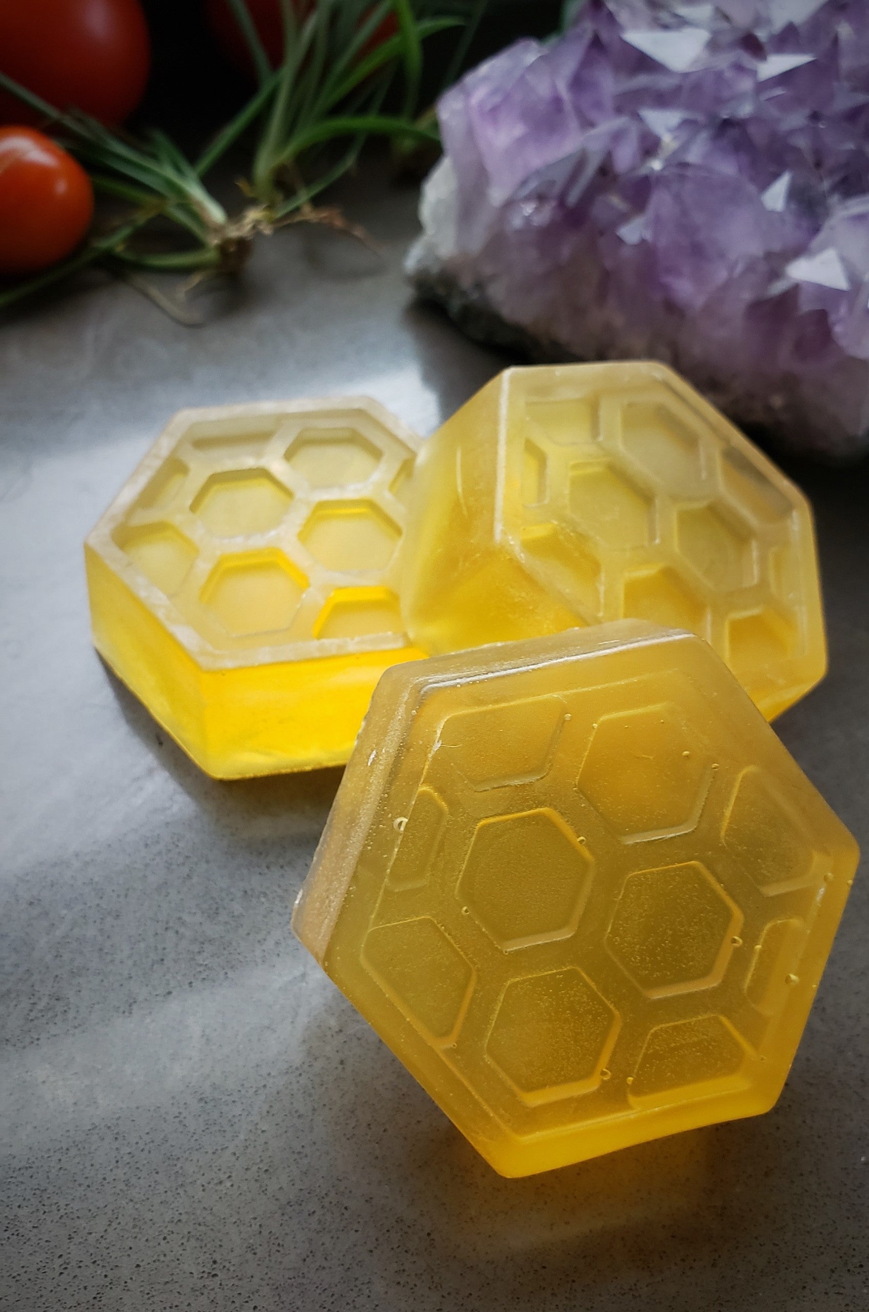 "The Bees Knees" Handmade Honey Glycerin Soap Scented with Honeysuckle