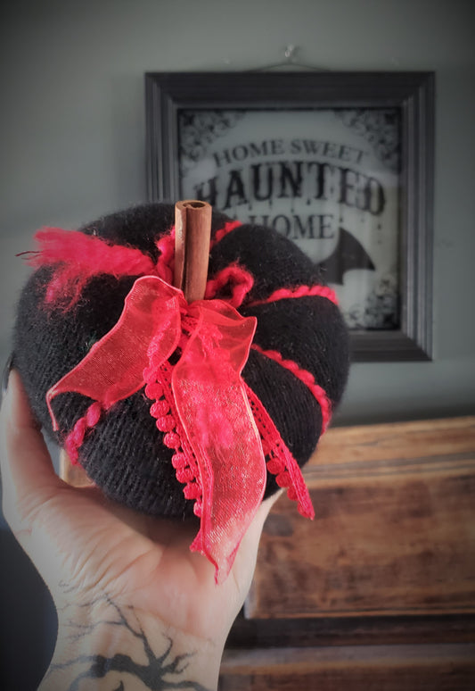 The "Vampire" Pumpkin Pillow Pouf in Cashmere