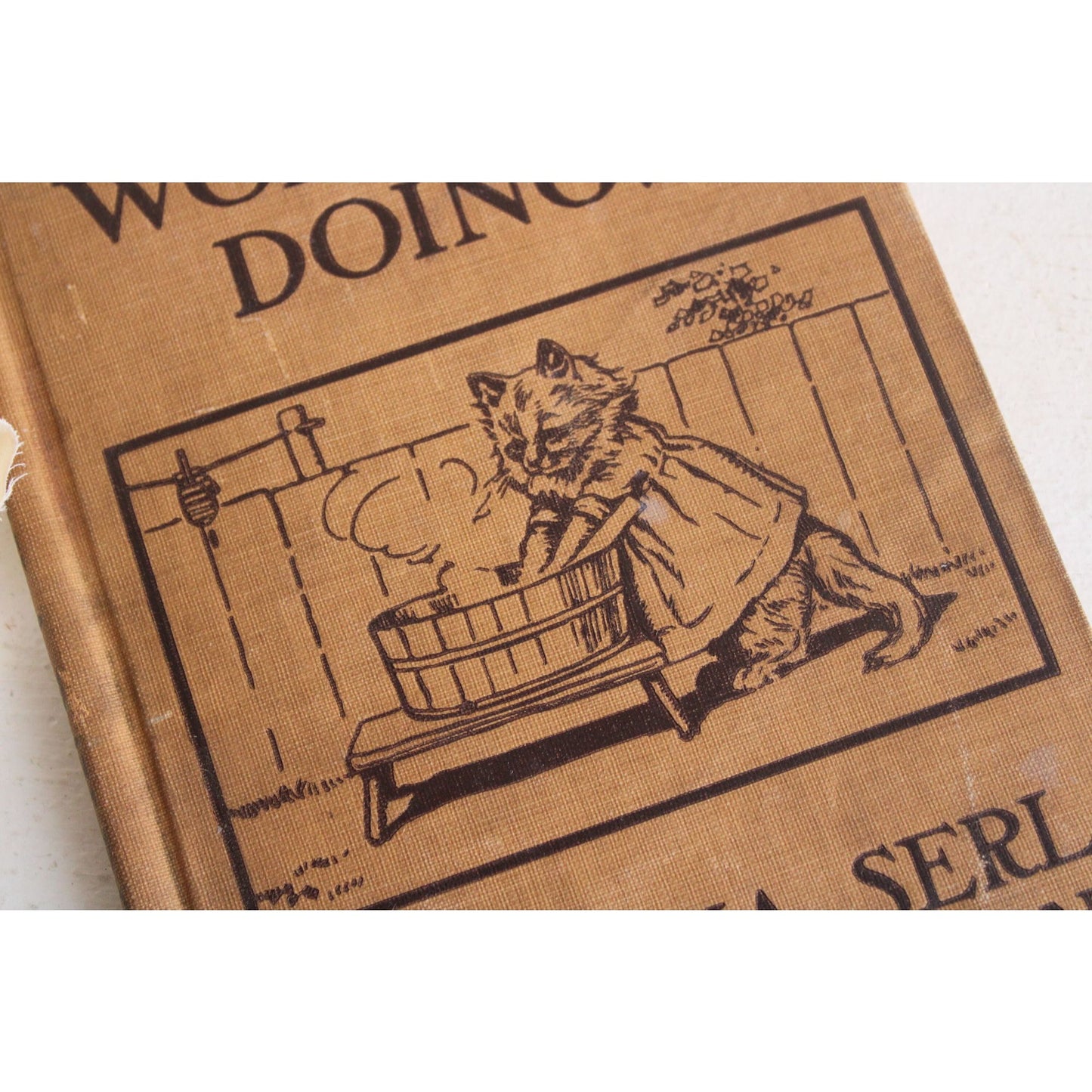 Vintage 1910s Childrens Book, Emma Serk and Vivian Evans, "Work-A-Day Doings"
