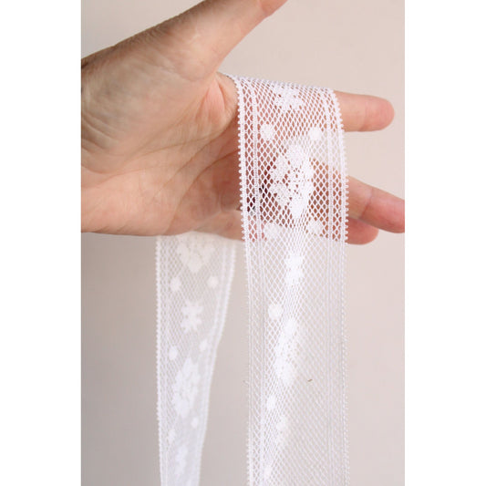 Vintage Lace Trim / Off White 2" Wide, Two Yards plus 29 Inches