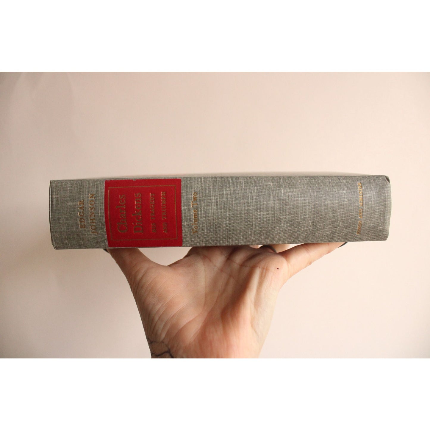 Vintage 1950s Book, "Charles Dickens, His Tragedy and Triumph" Volume Two, by Edgard Johnson