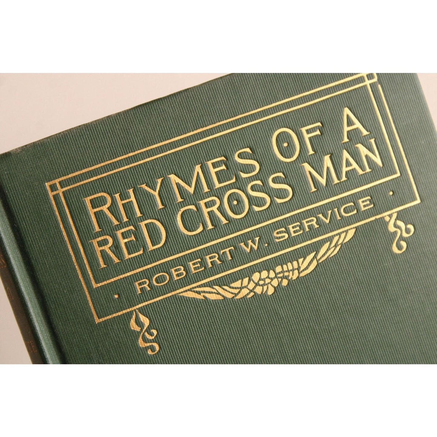 Vintage 1910s Poetry Book by Robert Service, "Rhymes of a Red Cross Man"