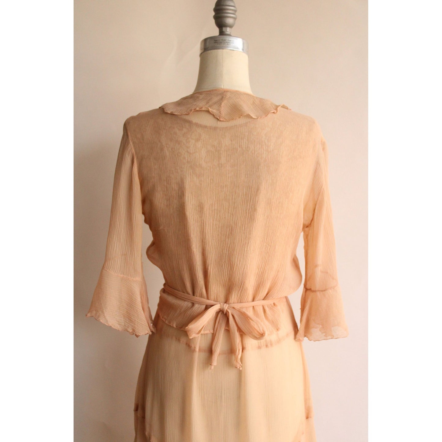 Vintage Antique 1920s Dress with Jacket and Belt