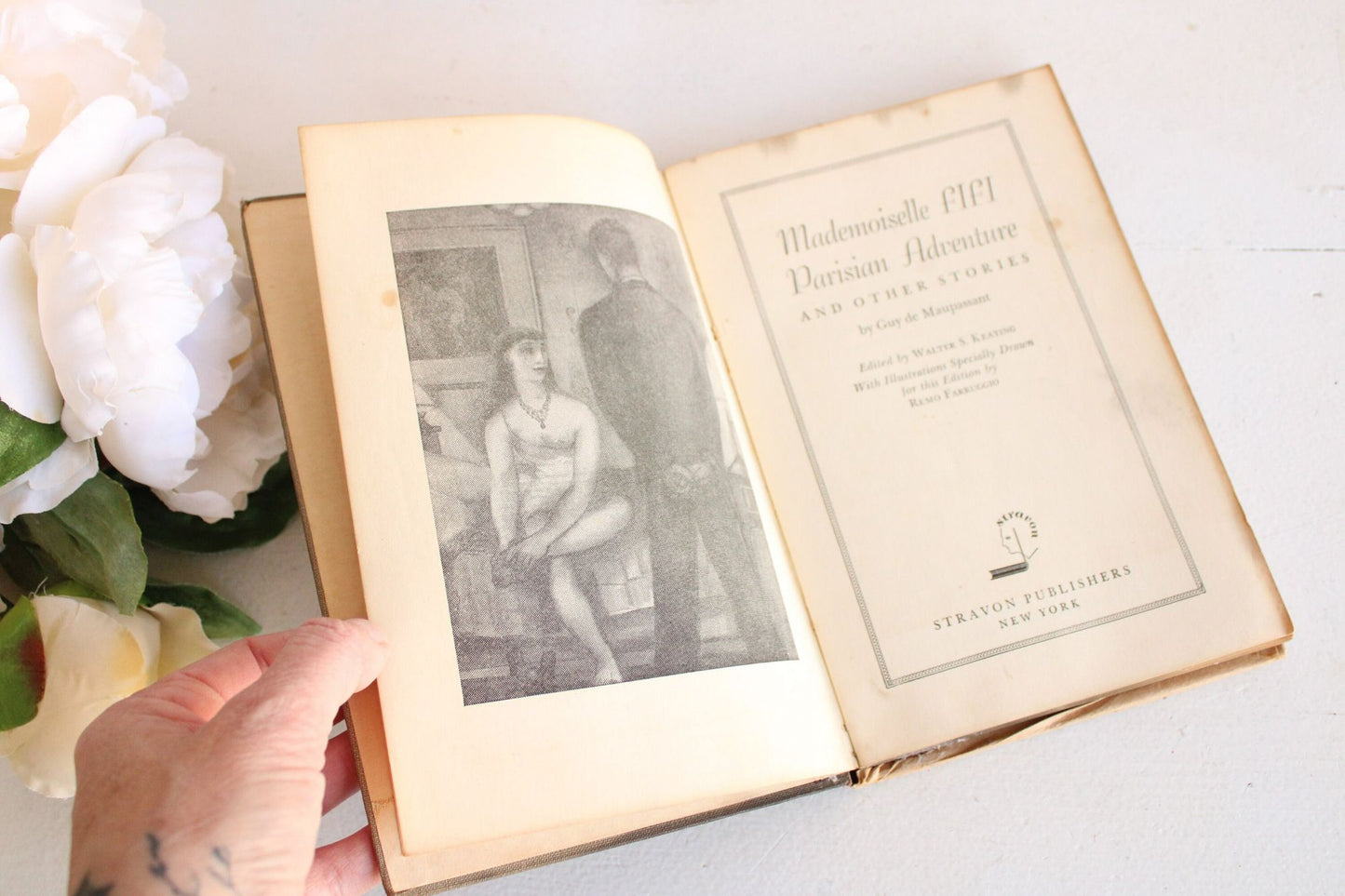 Vintage 1940s Book, Mademoiselle Fifi by Guy De Maupassant, And Other Stories