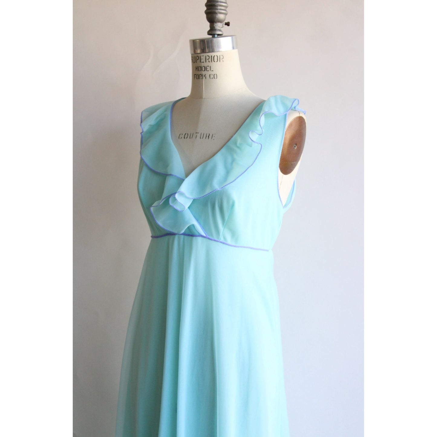 Vintage 1960s Blue Gossard Artemis Nightgown