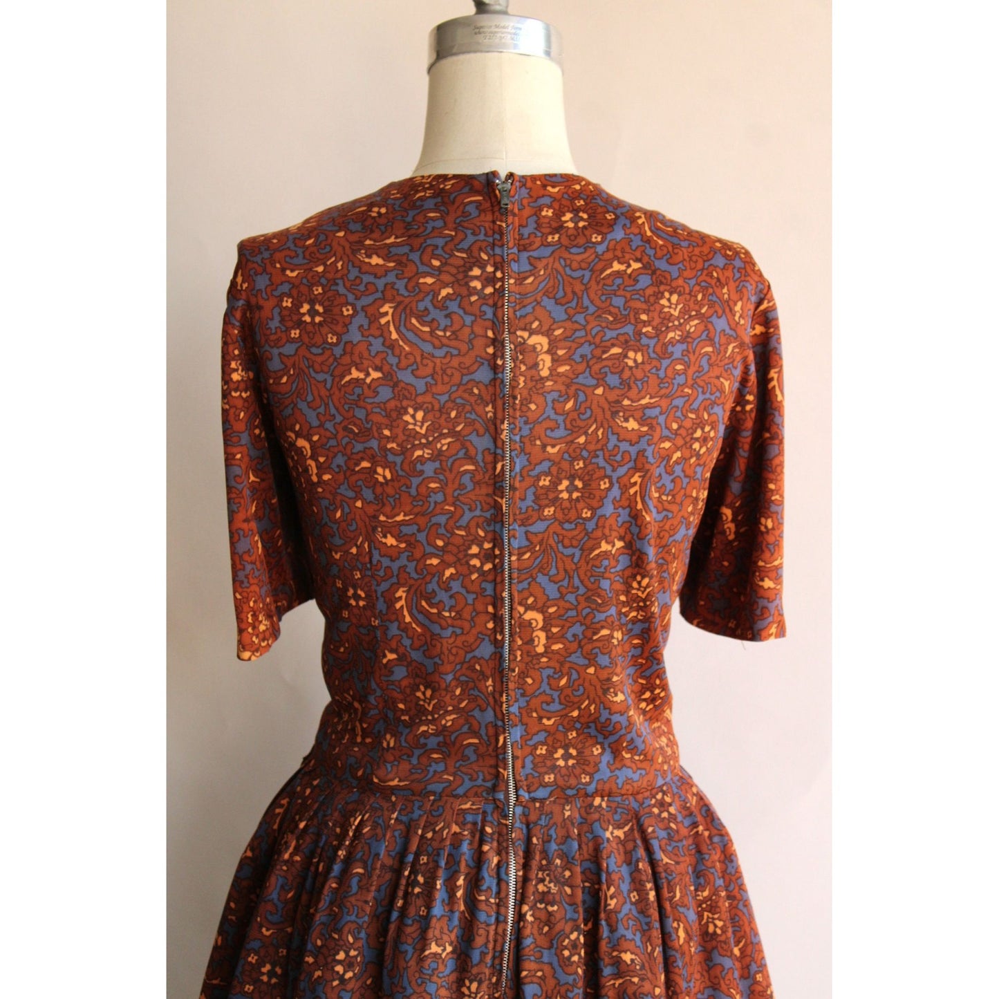 Vintage 1950s 1960s Sears Dress in a Nylon Floral Print