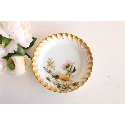 Antique 1887 Haviland Limoges H&Co Depose Floral Pattern Bowl