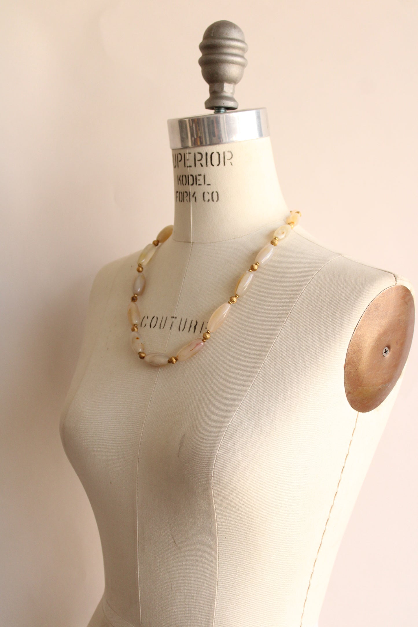 Vintage Stone Bead Necklace