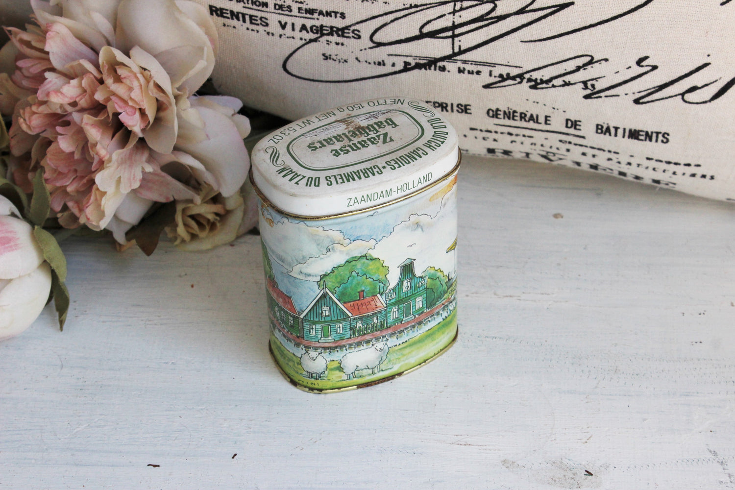 Handmade Soy Wax Candle in a Vintage Tin Container