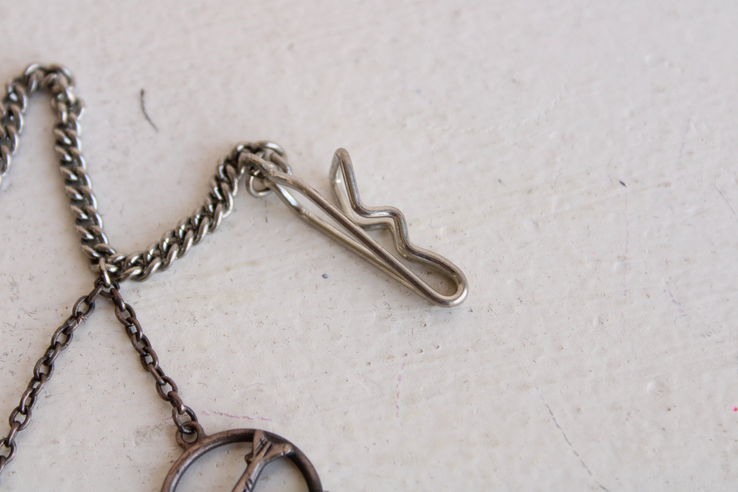 Vintage Mens Pocket Watch Fob with Chain