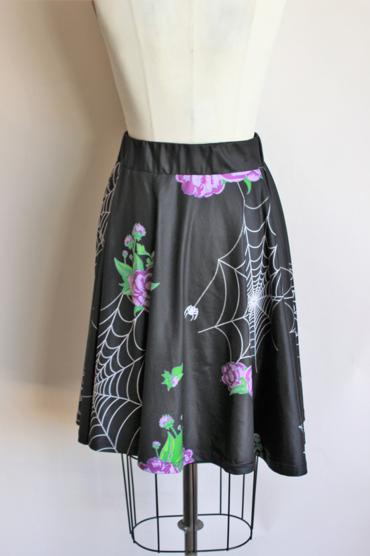 Spiderweb and Rose Skirt