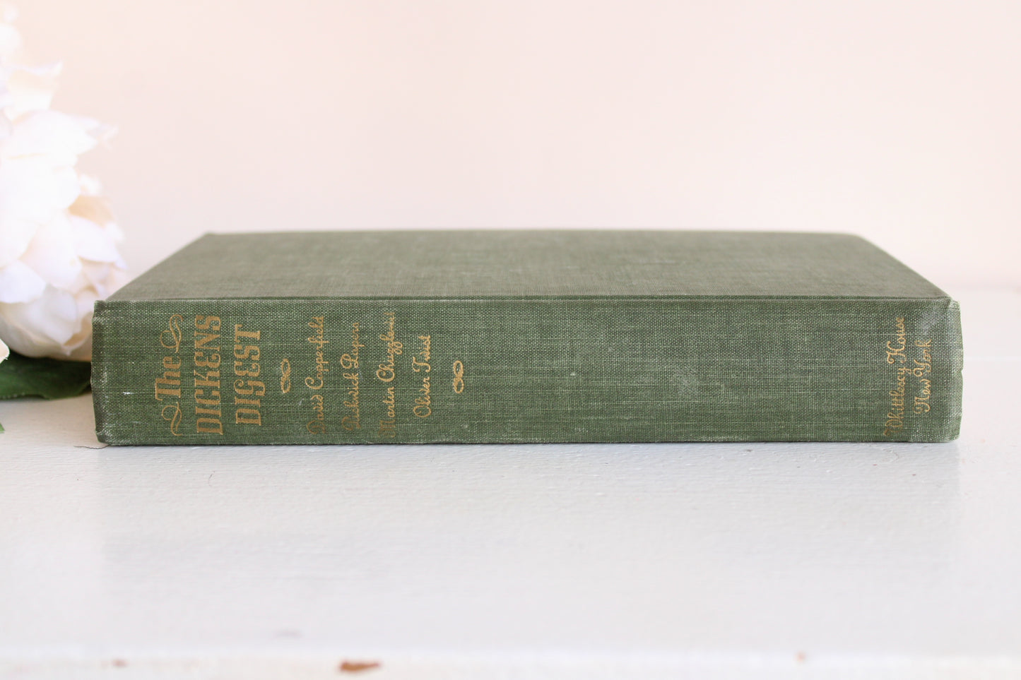 Vintage 1940s Book, "The Dickens Digest", by Charles Dickens, Illustrated