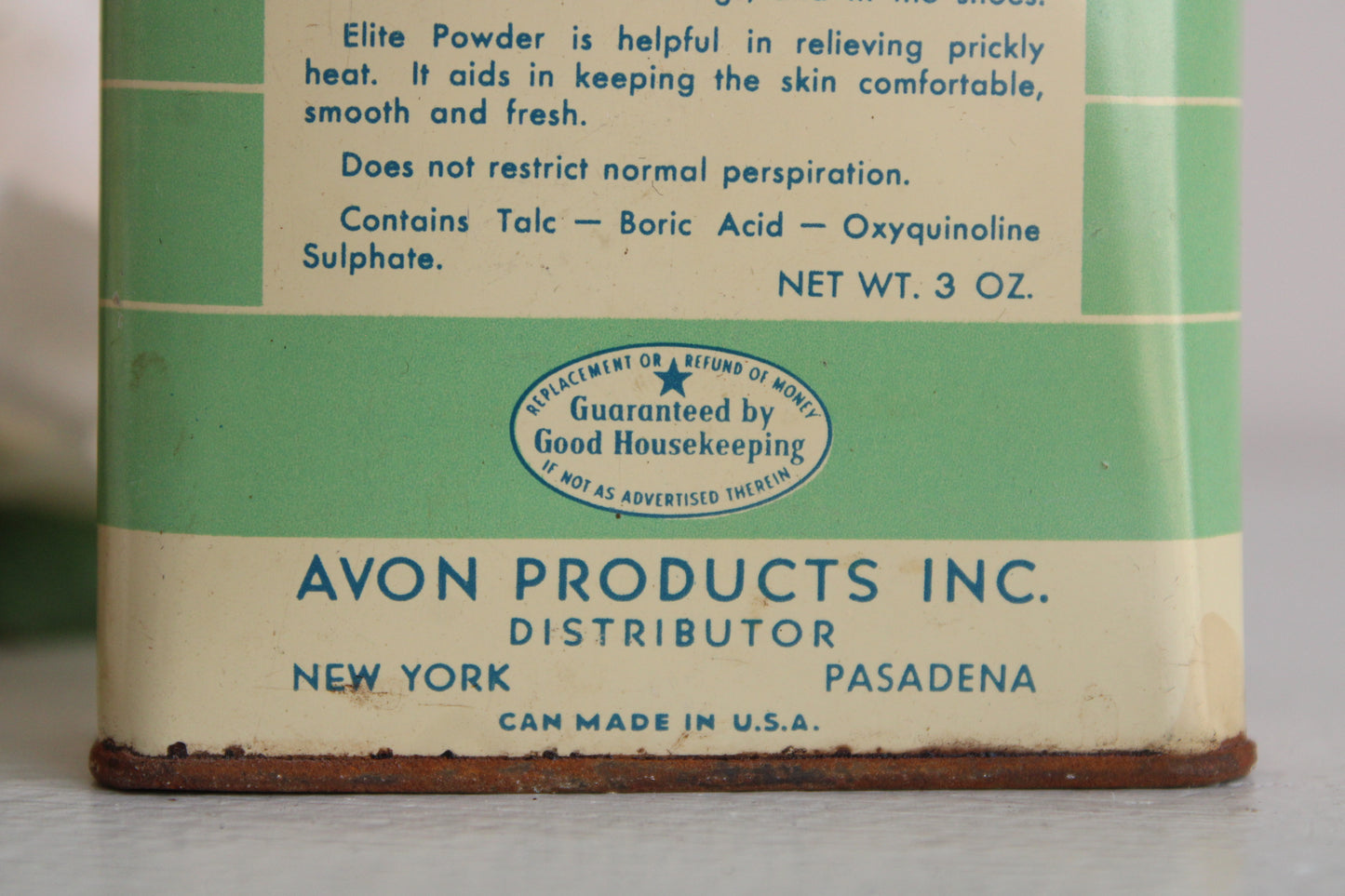 Vintage 1930s Elite Powder Tin