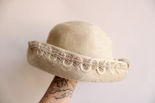 Vintage 1960s Lilli Faux Fur Wool Hat
