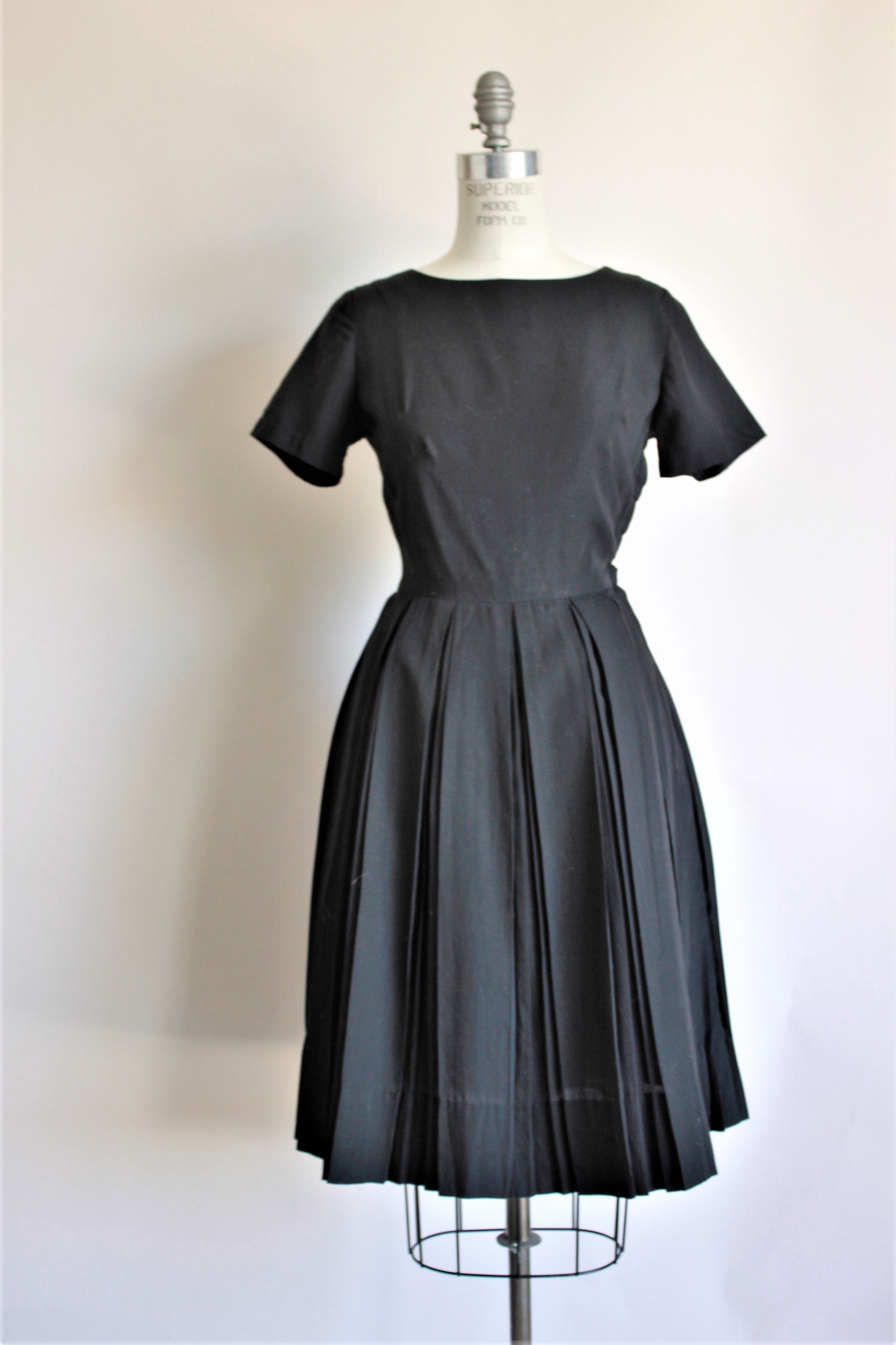 Vintage 1950s Black Fit And Flare Dress by Kay Windsor – Toadstool Farm ...