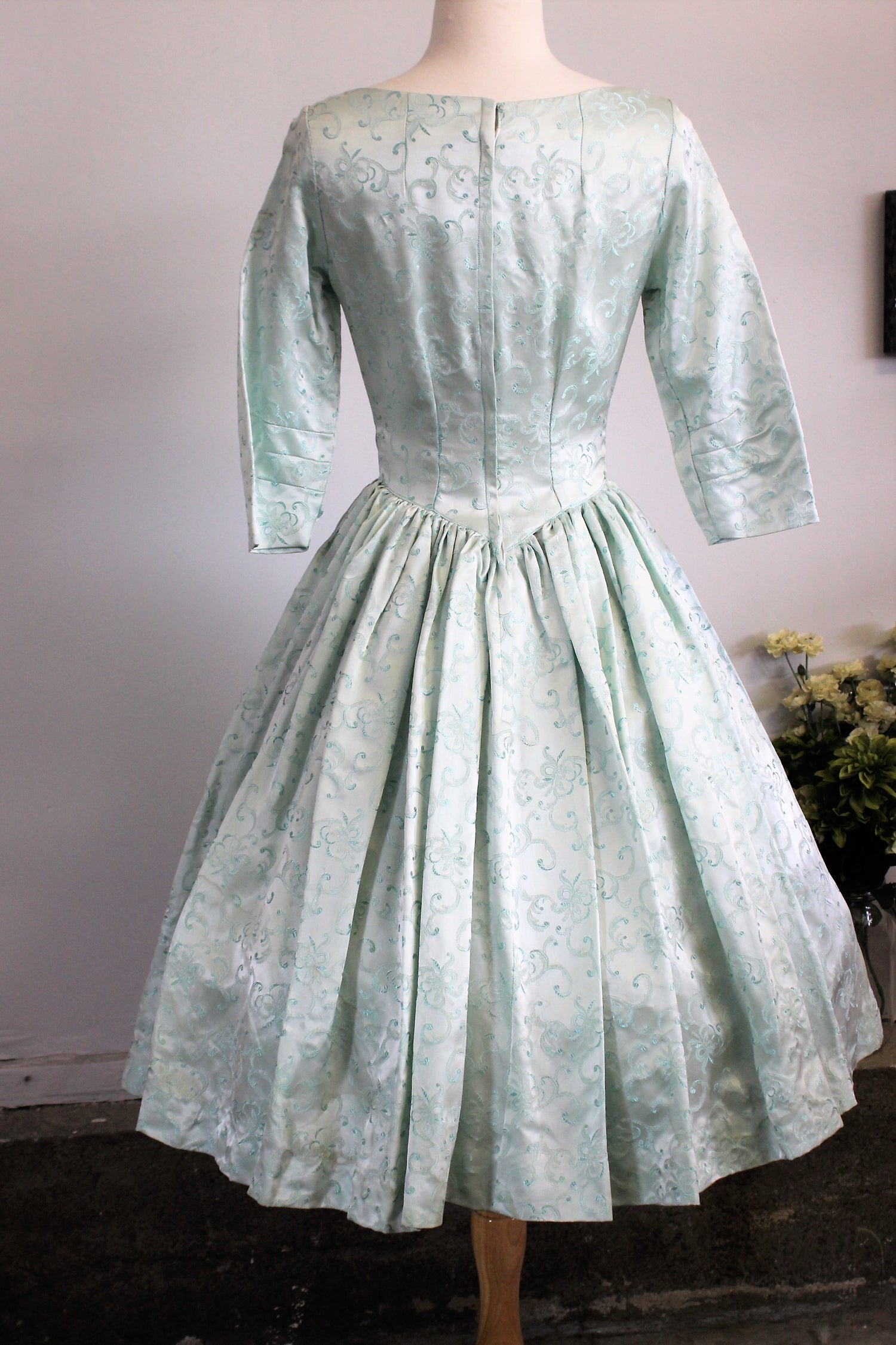 Vintage 1950s Brocade Party Dress 